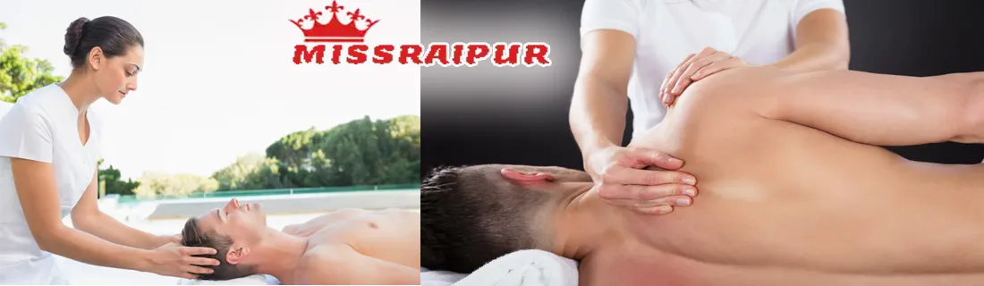 Therapist giving relaxing massage at Raipur Spa Center for wellness and stress relief
